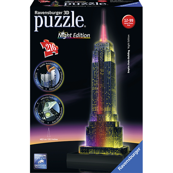3D Puzzle Empire State Building b.Nacht