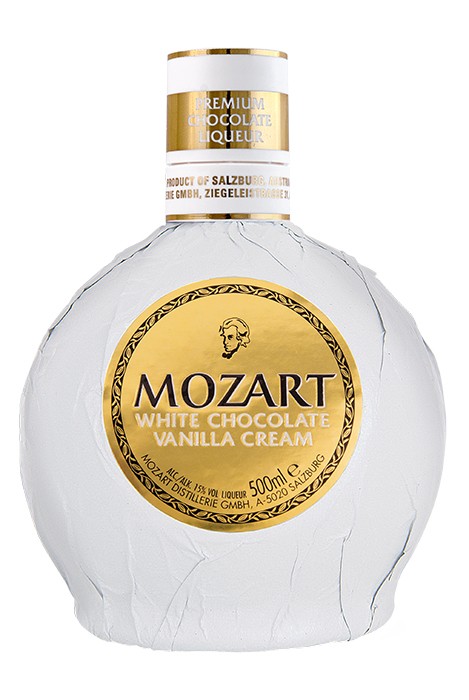 Der Mozart White Chocolate Vanilla Cream Likör.
